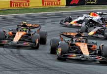 Oscar Piastri and Lando Norris of McLaren at the 2025 Formula 1 Dutch Grand Prix